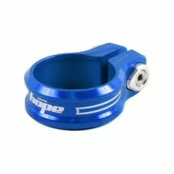 Abrazadera De Tija HOPE 36.4mm -Bicicletas comercio Abrazadera de tija HOPE 349 mm con tornillo azul