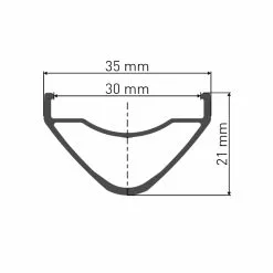 DT Swiss HX 1700 Spline LS - Endubikes -Bicicletas comercio DT Swiss HX 1700 Spline LS perfil