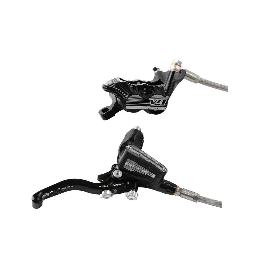 Freno HOPE TECH 3 V4 Con Latiguillos Metálicos!! 3 Freno HOPE TECH 3 V4 Con Latiguillos Metálicos!!