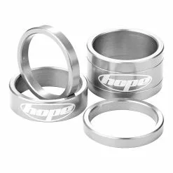 Espaciadores De Dirección HOPE - Endubikes -Bicicletas comercio Pack espaciadores Hope plata