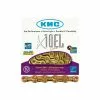 Cadena Kmc X10 El Light 114 Eslabones 10V. Oro -Bicicletas comercio cadena kmc x10 el light 114 eslabones 10v oro