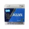 Cadena Kmc X11 El Light 118 Eslabones 11V.Cromado -Bicicletas comercio cadena kmc x11 el light 118 eslabones 11vcromado
