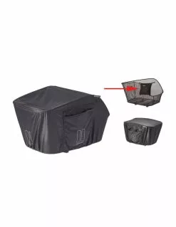 Funda Para Lluvia Impermeable BASIL Para Cesto Icon/Bold Trasero Negro Talla L